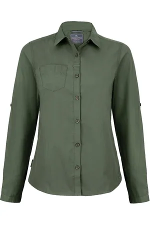Craghoppers Womens/Ladies Expert Kiwi Long-Sleeved Shirt (Cedar ) - Size 18 UK