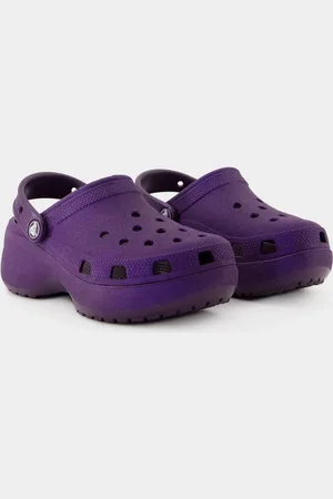Crocs Womens Classic Platform Glitter Sandals - - Synthetic - - Size UK 4-5