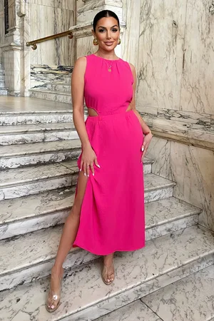 Ax Paris Womens Hot Cut Out Midi Dress - Size 14 UK