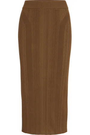 HUGO BOSS Womens Freedah Knitted Pencil Skirt in viscose - Size 12 UK