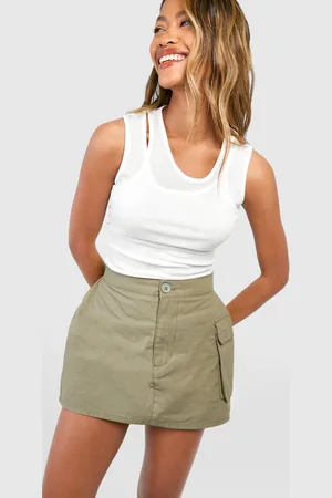 Boohoo Womens Cargo Pocket Micro Mini Skirt - - Size 8 UK