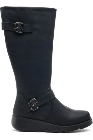 Solesister Womens Mery Wide Fit Boots - - Size UK 7