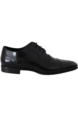 Dolce & Gabbana Mens Leather Derby Formal Loafers Shoes - Size EU 39