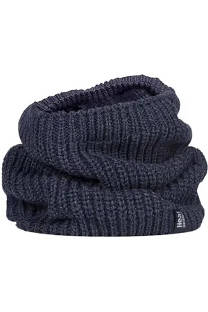 Heat Holders Mens Fleece Lined Chunky Knit Thermal Neck Warmer - - One Size