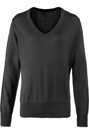 Premier Womens/Ladies V-Neck Knitted Sweater / Top - Size 24 UK