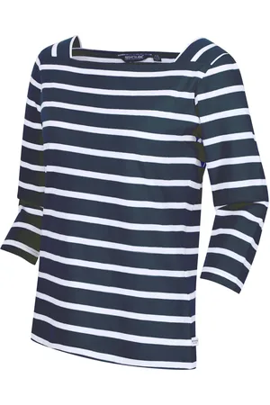 Regatta Womens Polexia Cotton 3/4 Top in Stripes - - Size 8 UK