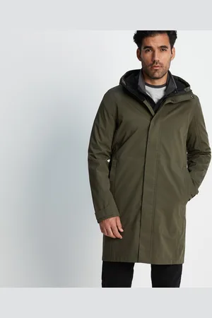 Tog 24 Glenton Mens Long Waterproof Jacket Moss - Size Large