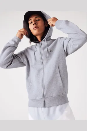 Lacoste Mens fleece hoodie with full-length zipper - Cotton - Size 2XL