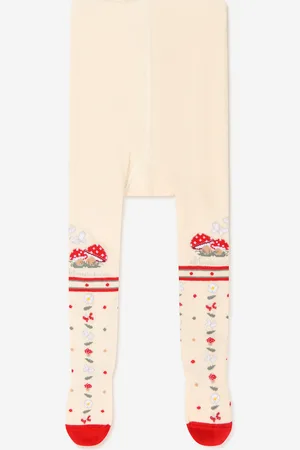 MONNALISA Baby Girls Jacquard Tights - - Size 1Y