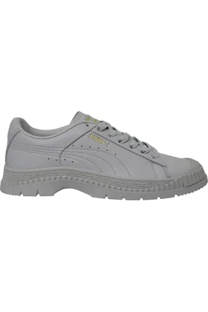 PUMA Utility Leather Low Lace Up Womens Trainers 370982 02 Leather (archived) - Size UK 3.5