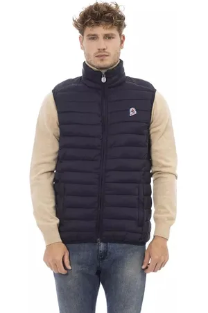 Invicta Mens Quilted Vest with Contrast Patch and Elastic Bottom - Polyamide - Size 2XL