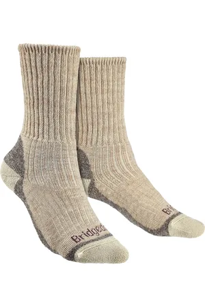 Bridgedale Womens - Ladies Hiking Midweight Merino Wool Socks - Natural - - Size 5-6.5 (UK Shoe)