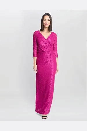 Gina Bacconi Womens Fearne Lace Wrap Maxi Dress - - Size 18 UK