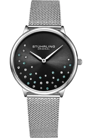 Stuhrling Womens and Black Symphony Quartz 38mm - One Size