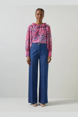 LK Bennett Womens Erin Woven Tops, - Size 18 UK
