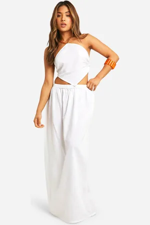 Boohoo Womens Petite Bead strap Beach Maxi Skirt Set - - Size 16 UK