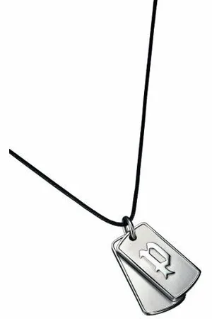 Police Mens : "Double Action" Pendant - Leather - One Size