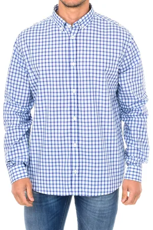 Emporio Armani Mens long-sleeved lapel collar shirt 3Y6C21-6N0QZ - - Size X-Small
