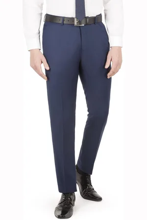 Limehaus Mens Twill Slim Fit Suit Trouser in - Size 38 Long