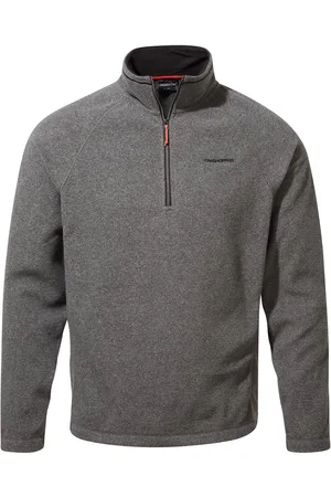 Craghoppers Mens Corey VI Half Zip Fleece Top ( Pepper Marl) - Size Small