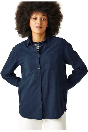 Regatta Womens Primevere Cotton Blend Long Sleeved Shirt - - Size 16 UK