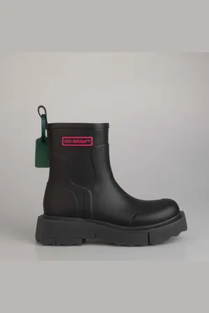 OFF-WHITE Mens Off White Logo Sponge Rubber Boots in - Size UK 7