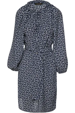 Conquista Womens Belted Print Dress with Pockets - - Size X-Large