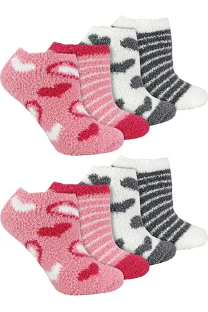 Sock Snob Womens 8 Pack Ladies Animal Print Low Cut Cosy Socks - - Size UK 4-8