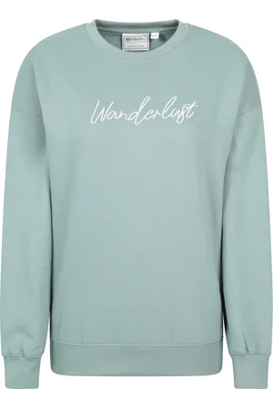 Mountain Warehouse Womens/Ladies Text Relaxed Fit Jumper ( Green) - Size 12 UK