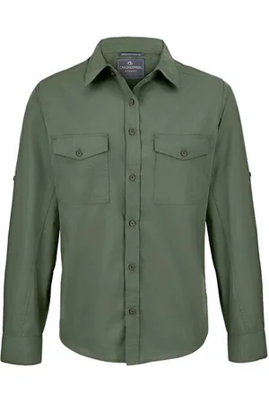 Craghoppers Mens Expert Kiwi Shirt (Dark Cedar Green) - Size Large
