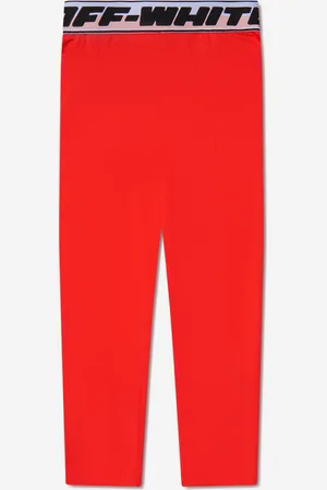 OFF-WHITE Girls Cotton Logo Band Leggings - - Size 4Y