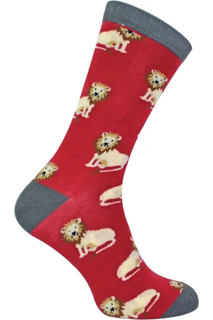 Mr Heron 1 Pack Mens Novelty Animal Pattern Bamboo Socks - - Size UK 6-11