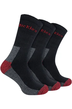 Dickies Mens 3 Pack Cushioned Work Socks - - Size UK 6-11