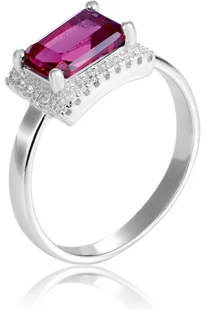ORPHELIA WoMens 925 Sterling Ring - ZR-7425/RU - Size Q