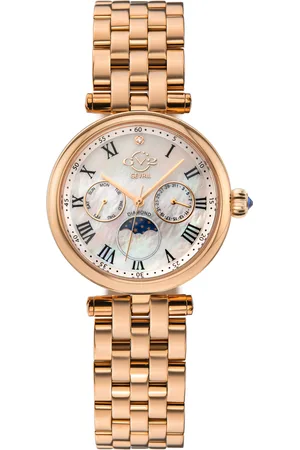 Gevril Womens GV2 Florence Mother of Pearl Dial Diamond 12514 Swiss Quartz Watch - - One Size
