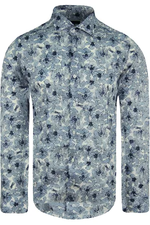 Eden Park Paris Slim Printed Mens Shirt - Size Large