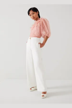 LK Bennett Womens Ami Petite Trousers, - Size 20 UK