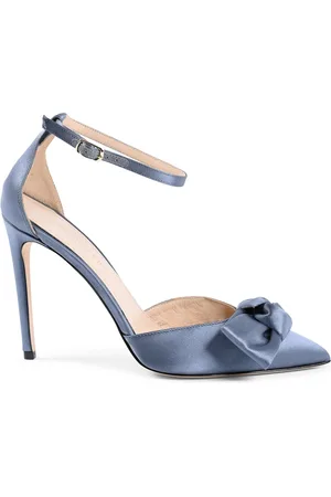 DEE OCLEPPO Womens Linda - Ankle Strap Heel Sandal Dark Satin - Size UK 5