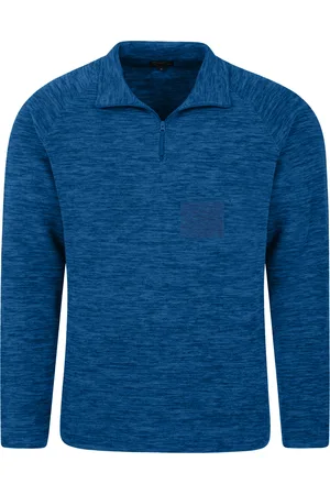 Mountain Warehouse Mens Snowdon II Fleece Top (Cobalt) - - Size 3XL