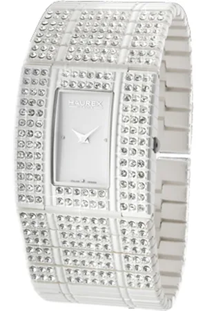 Haurex : honey WoMens watch - dial, pvd ss bracelet w swarovski Stainless Steel - One Size