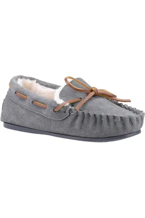Hush Puppies Childrens Unisex Childrens/Kids Addison Suede Slippers - Size UK 12 Kids