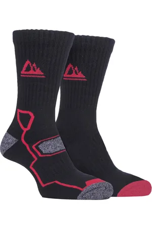 Storm Bloc 2 Pack Mens Super Soft Breathable Bamboo Trekking Hiking Socks for Boots - - Size UK 6-11