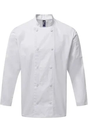 Premier Mens Coolchecker Long-Sleeved Chef Jacket - Size 3XL