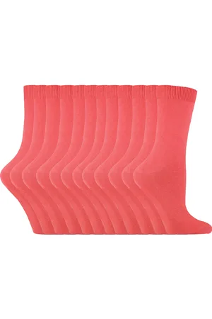 Sock Snob Womens Plain Cotton Rich Socks