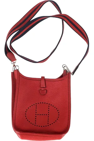 Hermès Pre-owned Womens Hermès Evelyn TPN Mini 16 Bag in Red Leather - Sheepskin - One Size