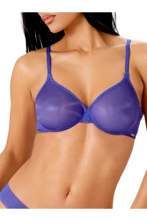 Gossard Womens Glossies Sheer Plunge Bra - Polyamide - Size 32C