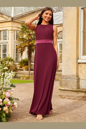 Chi Chi London Womens Cut Out Bow Back Maxi Dress in - Size 6 UK