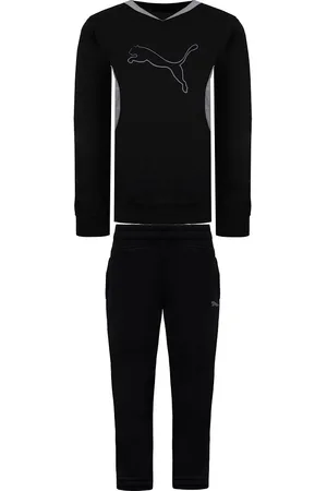PUMA Childrens Unisex Logo Kids Tracksuit - Size 30W/32L