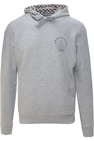 Aquascutum Mens Aldis Emblem Logo Hoodie - Size Medium