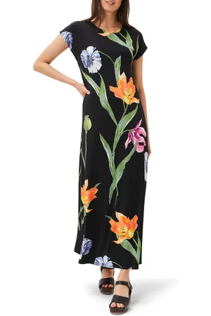 Phase Eight Womens Aylie Placement Print Jersey Maxi Dress - - Size Small